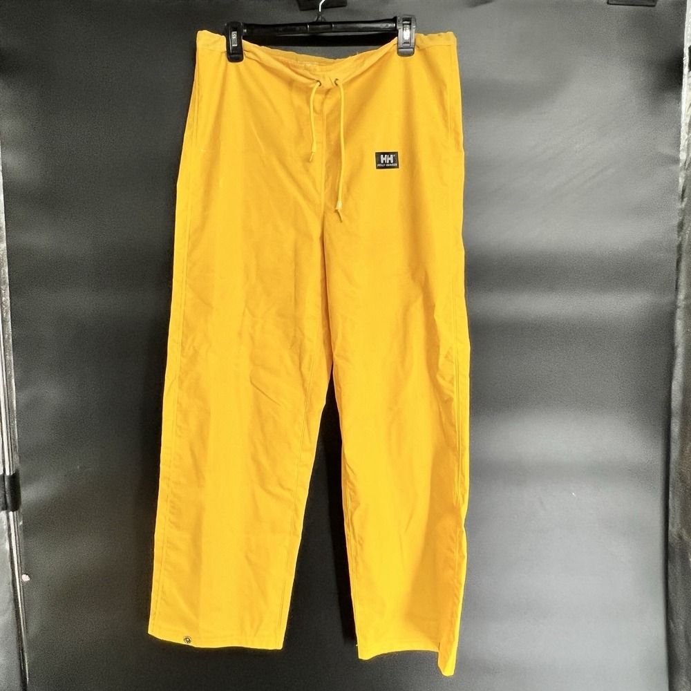 Helly Hansen Voss Rain Pants Men's XS Hiking Outdoors Active Waterproof Yellow